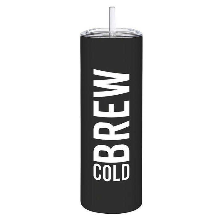 Skinny Tumbler w/Straw - Cold Brew