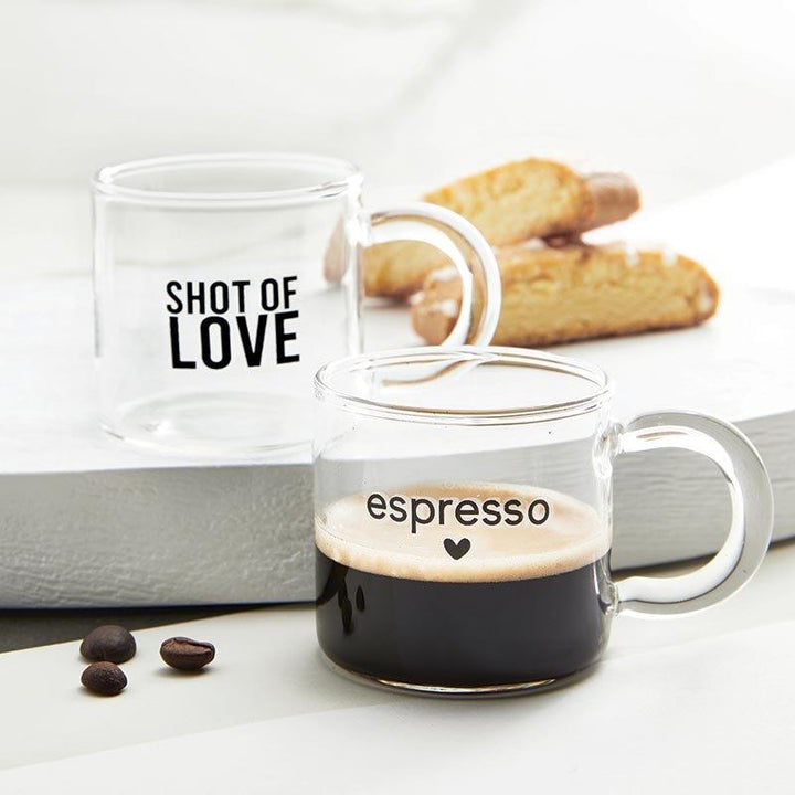 Glass Espresso Cup-Shot Of Love