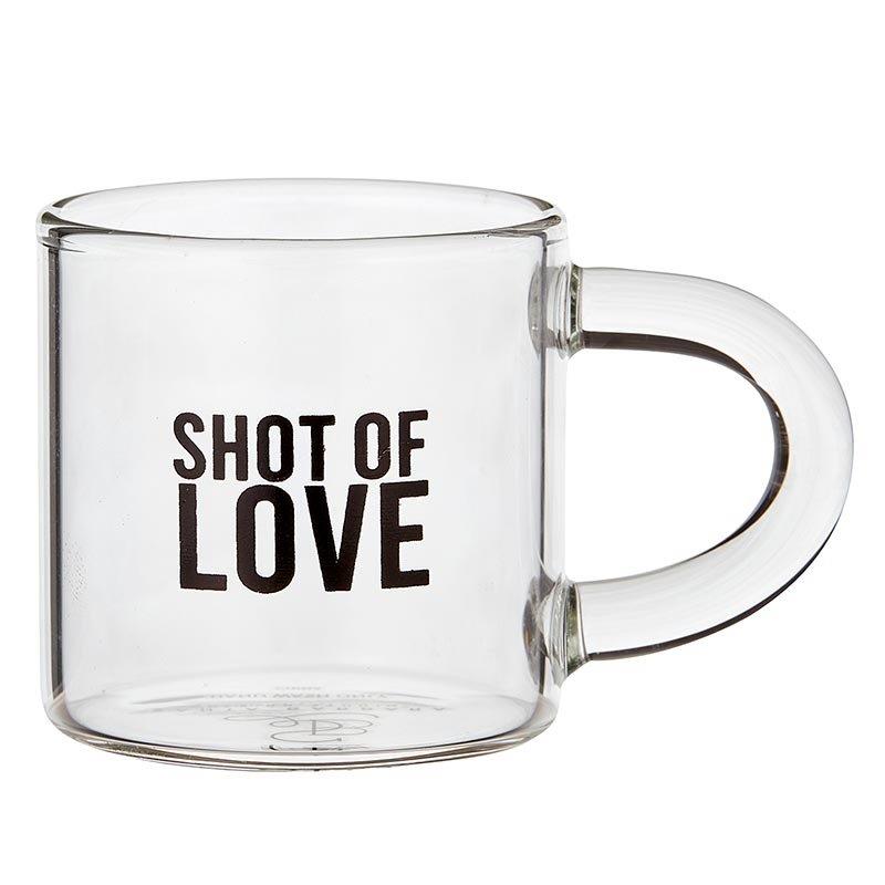 Glass Espresso Cup-Shot Of Love