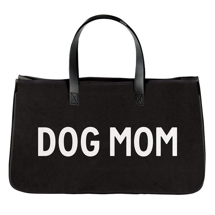 Canvas Tote Black - Dog Mom