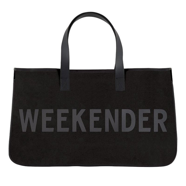 Canvas Tote Black -Weekender