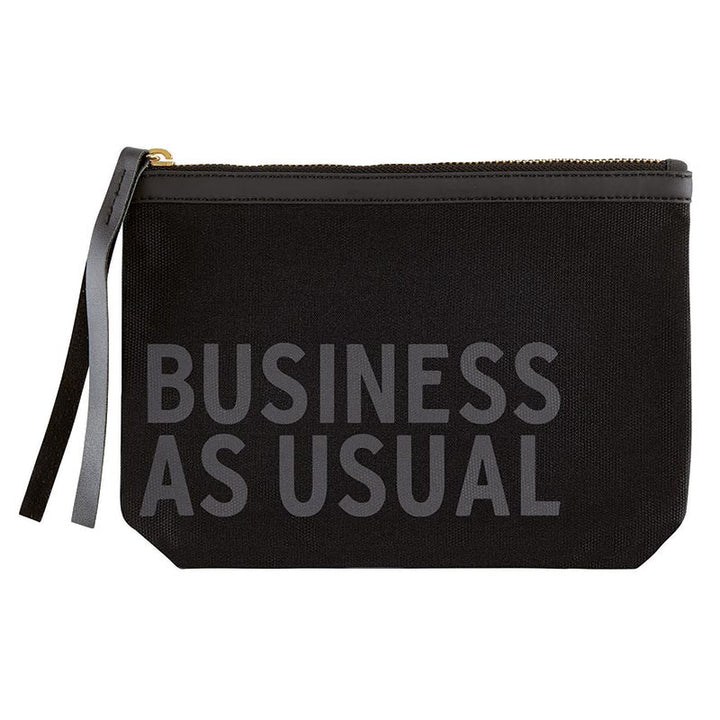 Canvas Pouch Black- As Usual