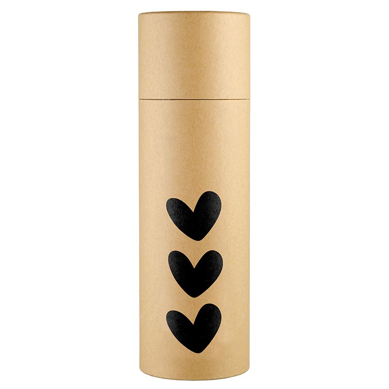 Glass Water Bottle - Hearts
