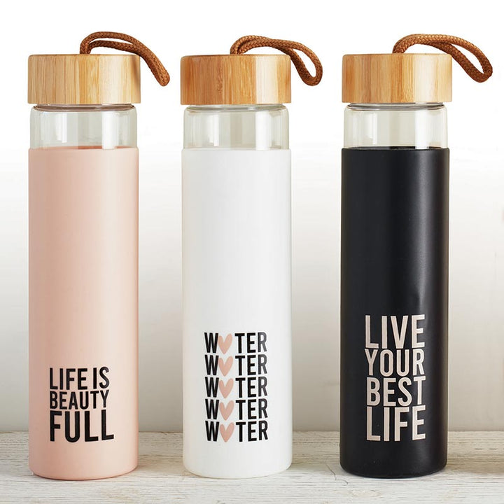 Glass Water Bottle - Water