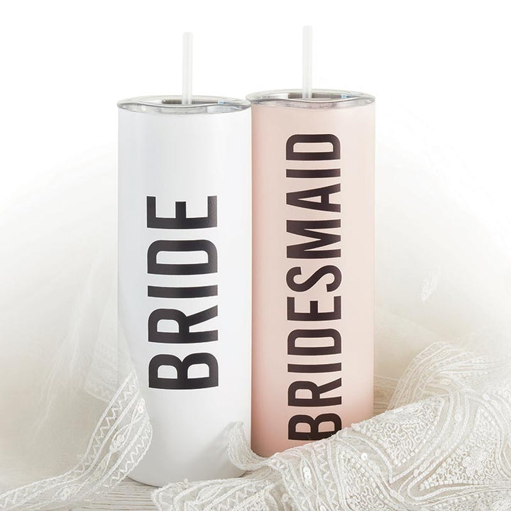 Skinny Tumbler w/Straw - Bride