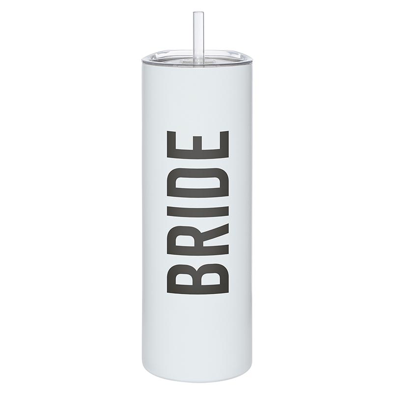 Skinny Tumbler w/Straw - Bride