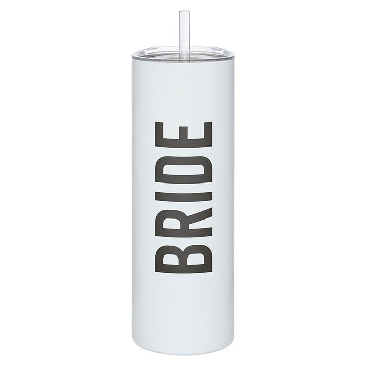 Skinny Tumbler w/Straw - Bride