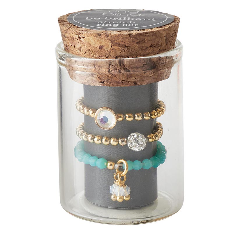 Ring Bling Stretch Ring Filled Display