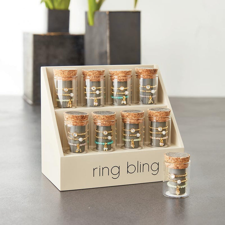 Ring Bling Stretch Ring Filled Display- 1 x SBL1845, 4 x SBL1840, 4 x SBL1841, 4 x SBL1842, 4 x SBL1843