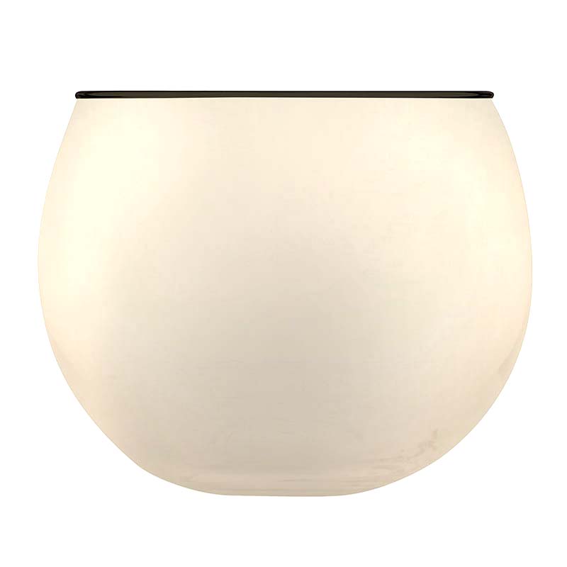 Roly Poly Glass - Grey w/Thin Black Rim