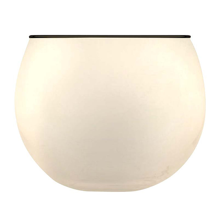 Roly Poly Glass - Grey w/Thin Black Rim