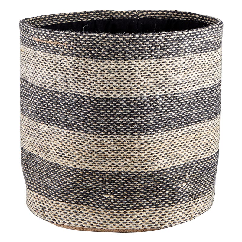 Jute Bag-Nat+Grey