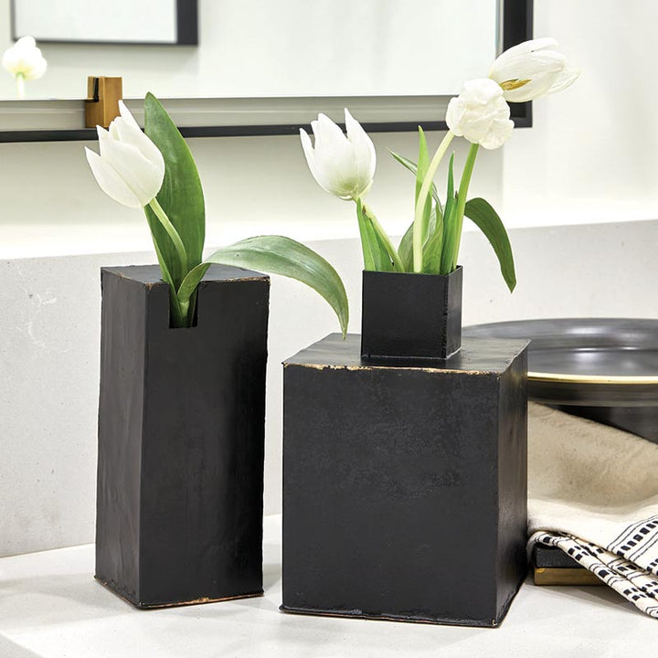 Recycled Small Iron Vase