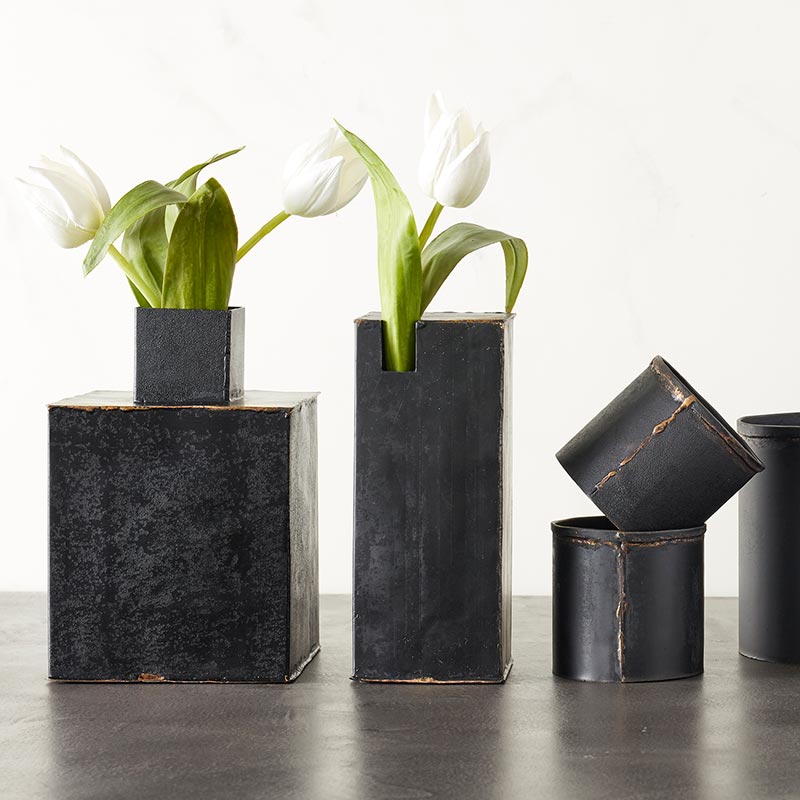 Recycled Small Iron Vase