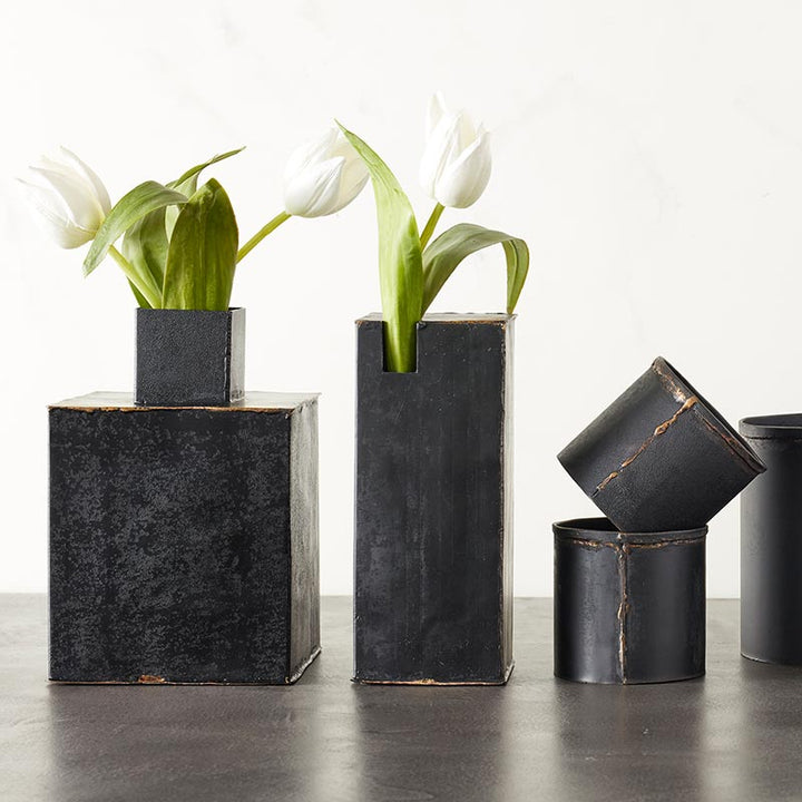 Recycled Small Iron Vase