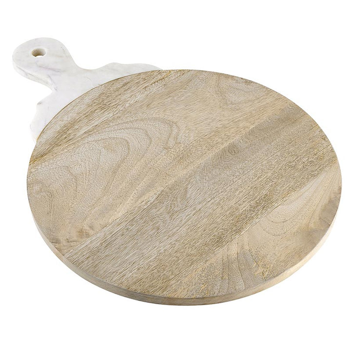 Wood W/Marble Carved Handle