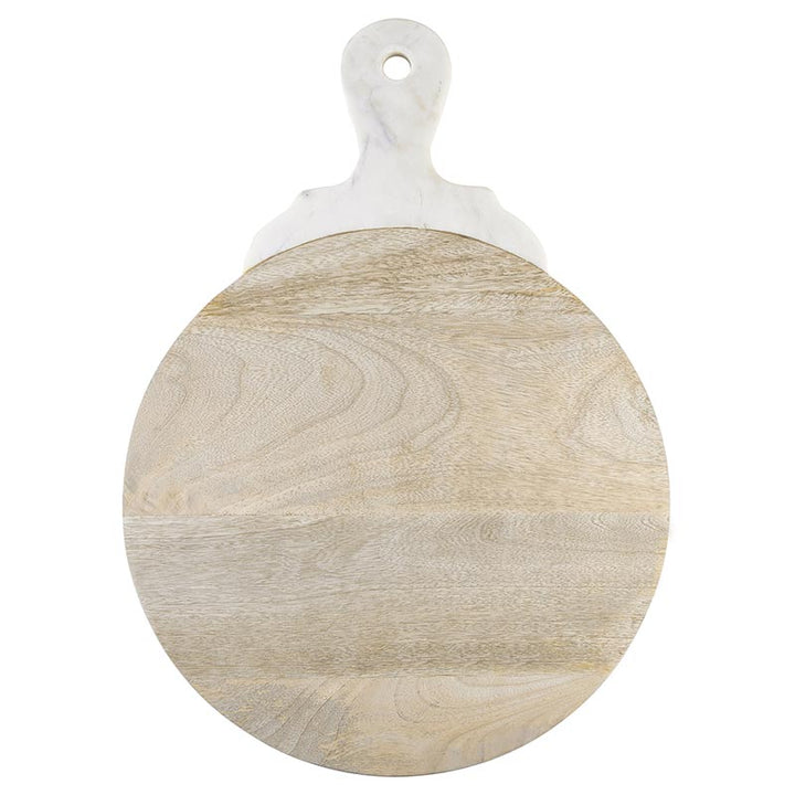 Wood W/Marble Carved Handle