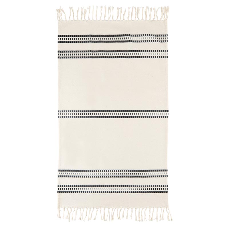 Tea Towels - Nat+Blk Set/2