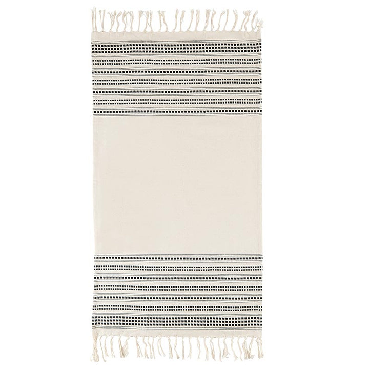 Tea Towels - Nat+Blk Set/2