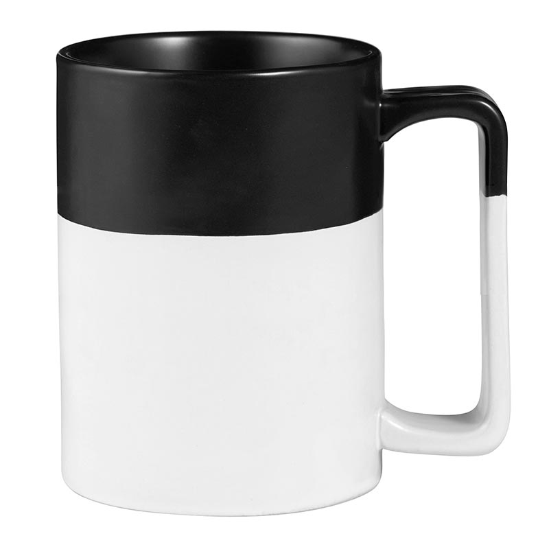 Organic Mug - Colorblock Matte BlK/Matte Wht