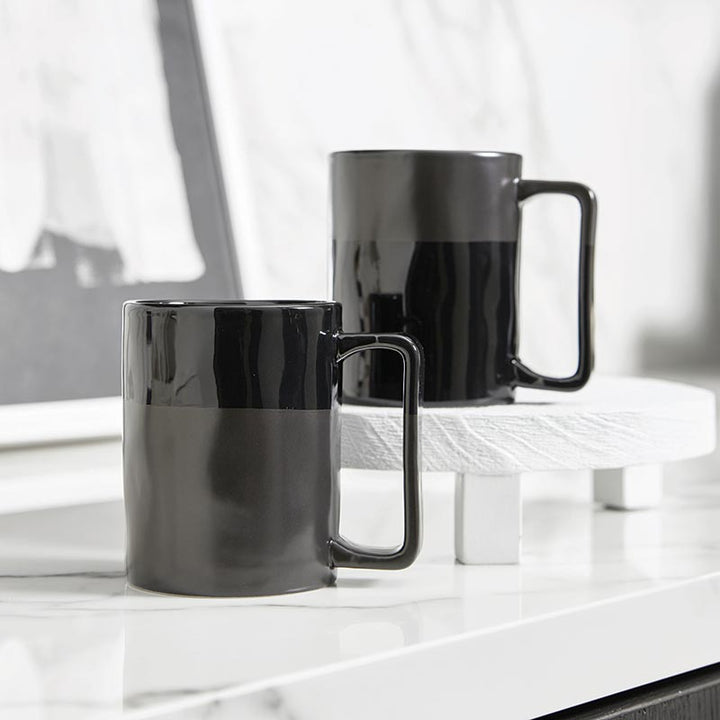 Organic Mug - Matte Black/Glossy Black
