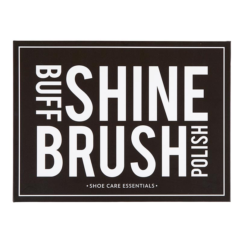 Shoe Care Essentials Cardboard Book Set