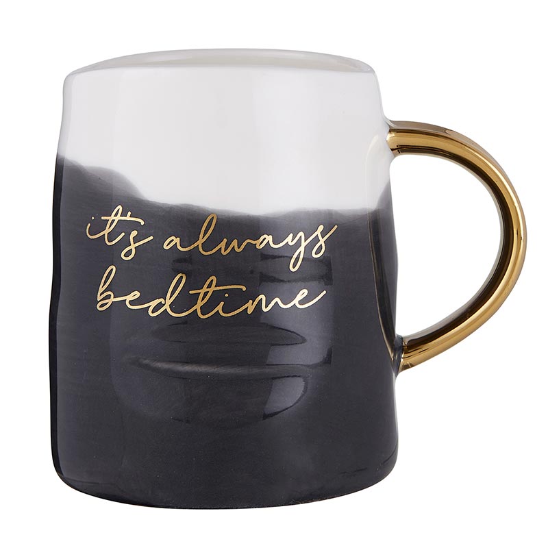 Artisanal Mug and Saucer Set - Its Always Bedtime