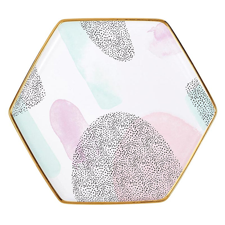 Hexagon Mug And Saucer Set - Cuddle Weather