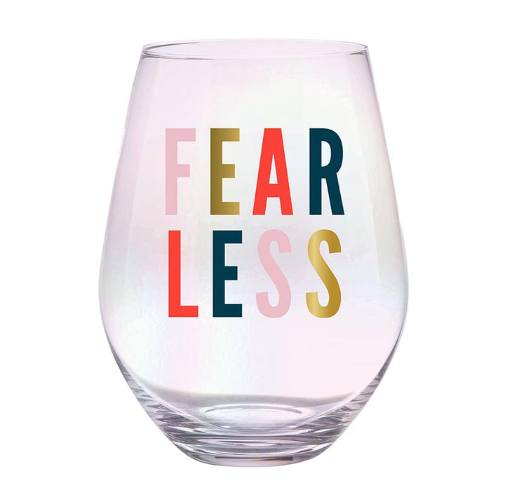 Jumbo Stemless Wine Glass - Fearless