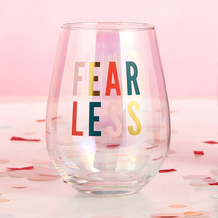 Jumbo Stemless Wine Glass - Fearless
