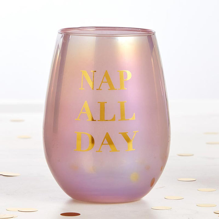 Stemless Wine Glass - Nap All Day