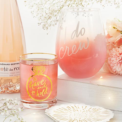 Jumbo Stemless Wine Glass - I Do Crew