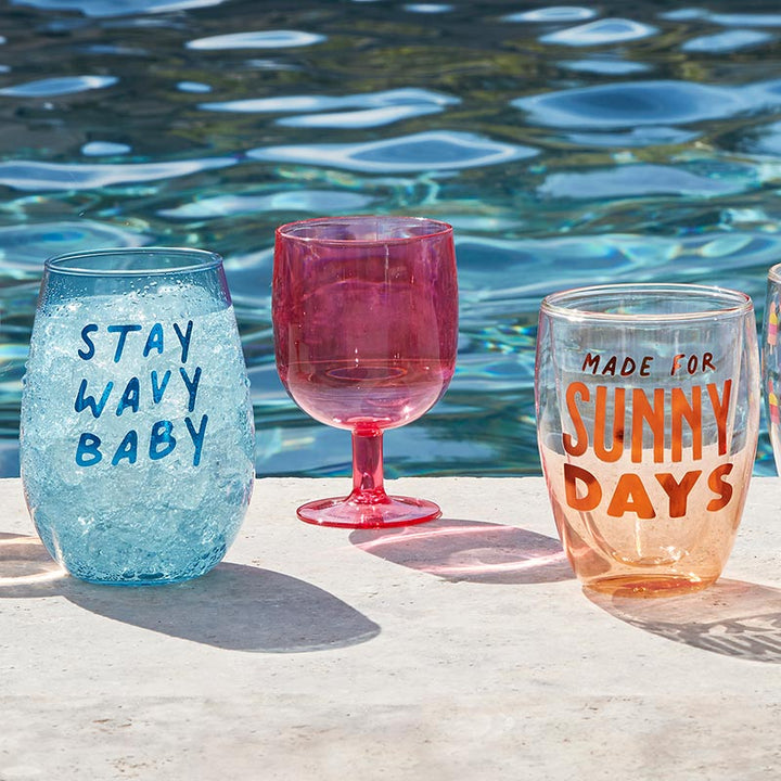 DBL-W Stemless Glass - Sunny Days