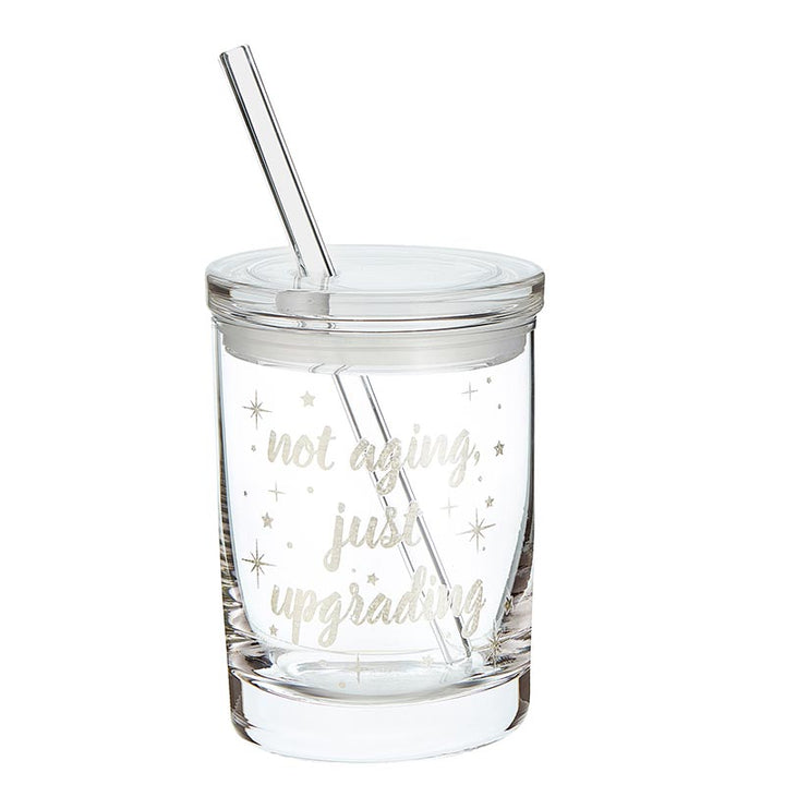Glass DOF w/Lid & Straw - Not Aging Just Upgrading