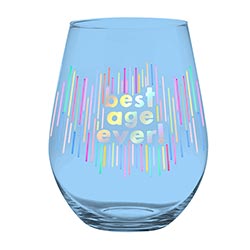 Jumbo Stemless Wine Glass - Best Age Ever