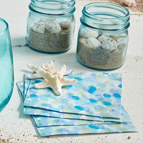 Beverage Napkins - Sea Glass