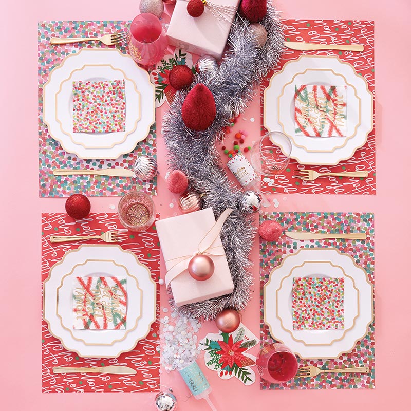 Slant Paper Placemat - Pom Pom