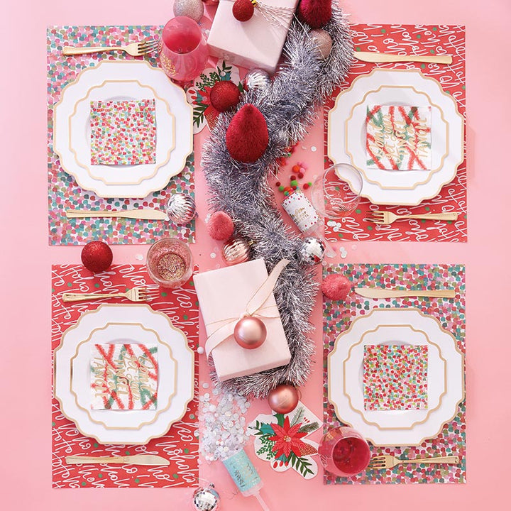 Slant Paper Placemat - Pom Pom