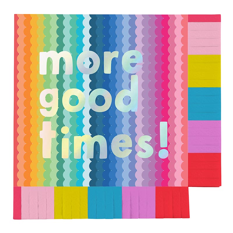 Fringe Beverage Napkins - More Good Times