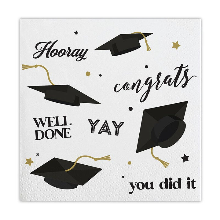 Beverage Napkins - Graduation Multi