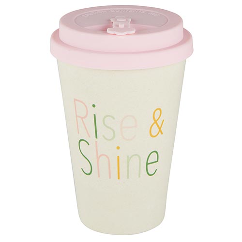 Bamboo To Go Coffee Cup - Rise and Shine