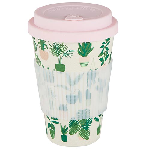 Bamboo To Go Coffee Cup - Plants