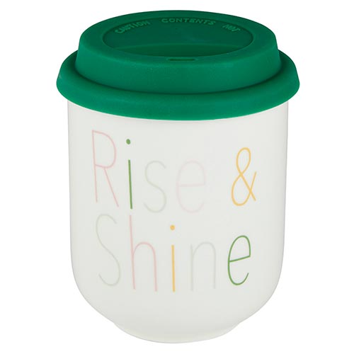 Ceramic To Go Mug - Rise and Shine