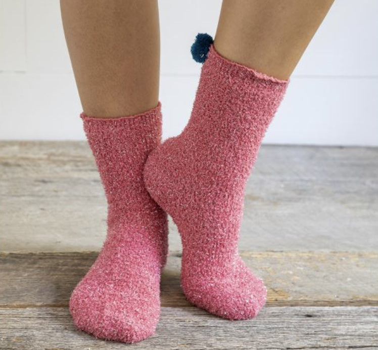 Cupcake Sock The World Better Pink