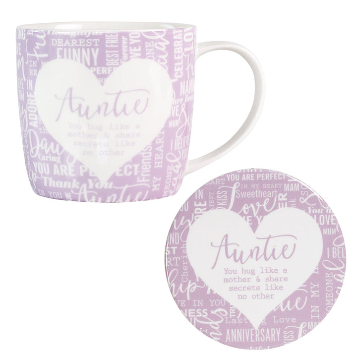 Mug & Coaster Auntie