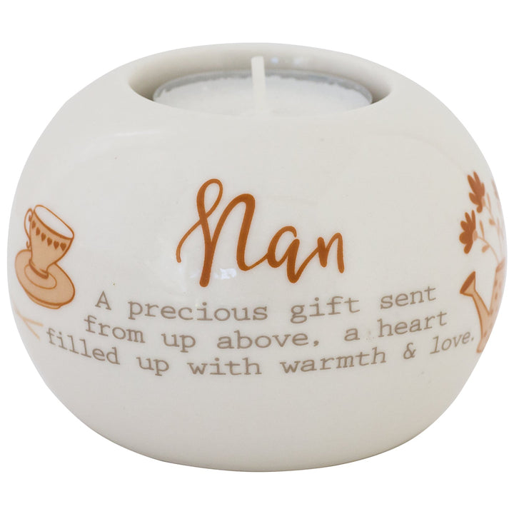 Ceramic Tealight Holder Round Nan