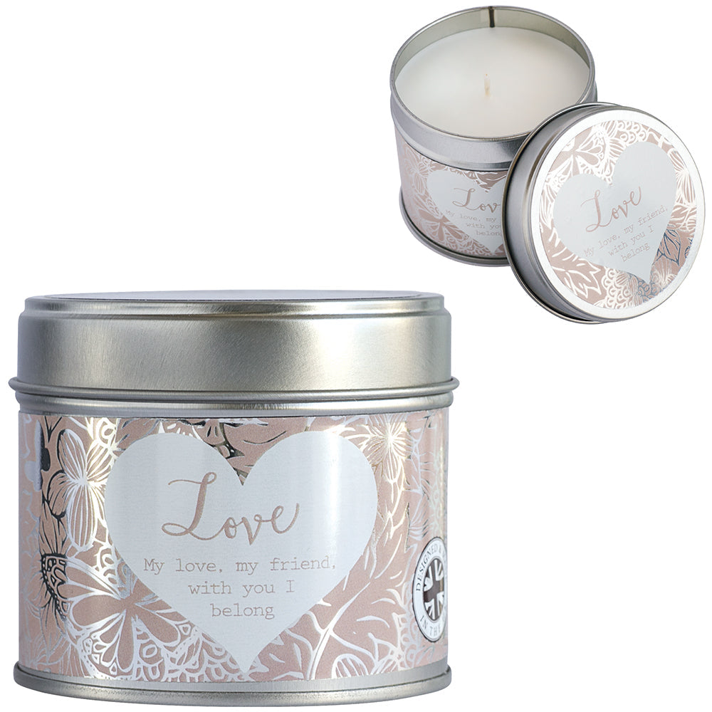 Candle In Tin Love