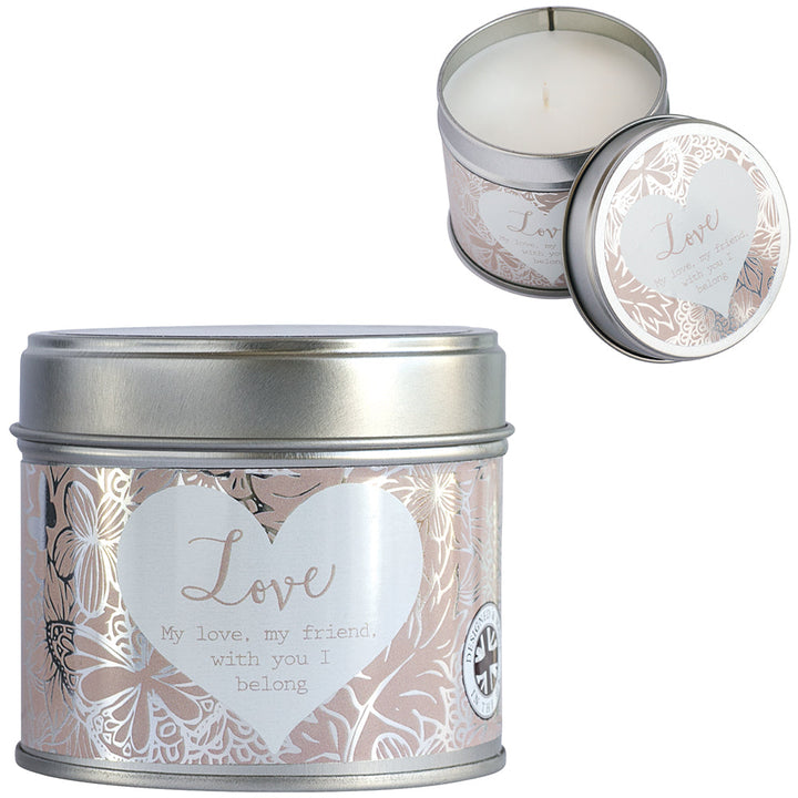 Candle In Tin Love