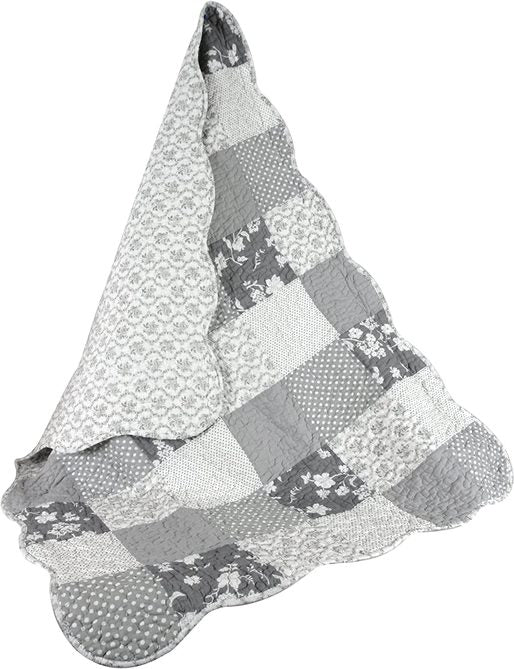 Quilt - Grey Scallop