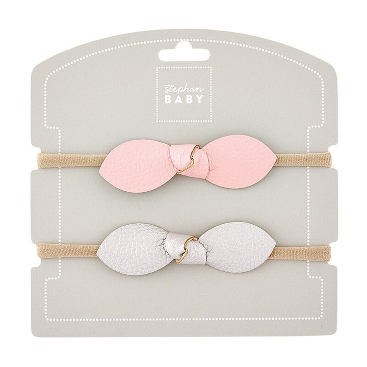 Headband Set - Pink/Silver